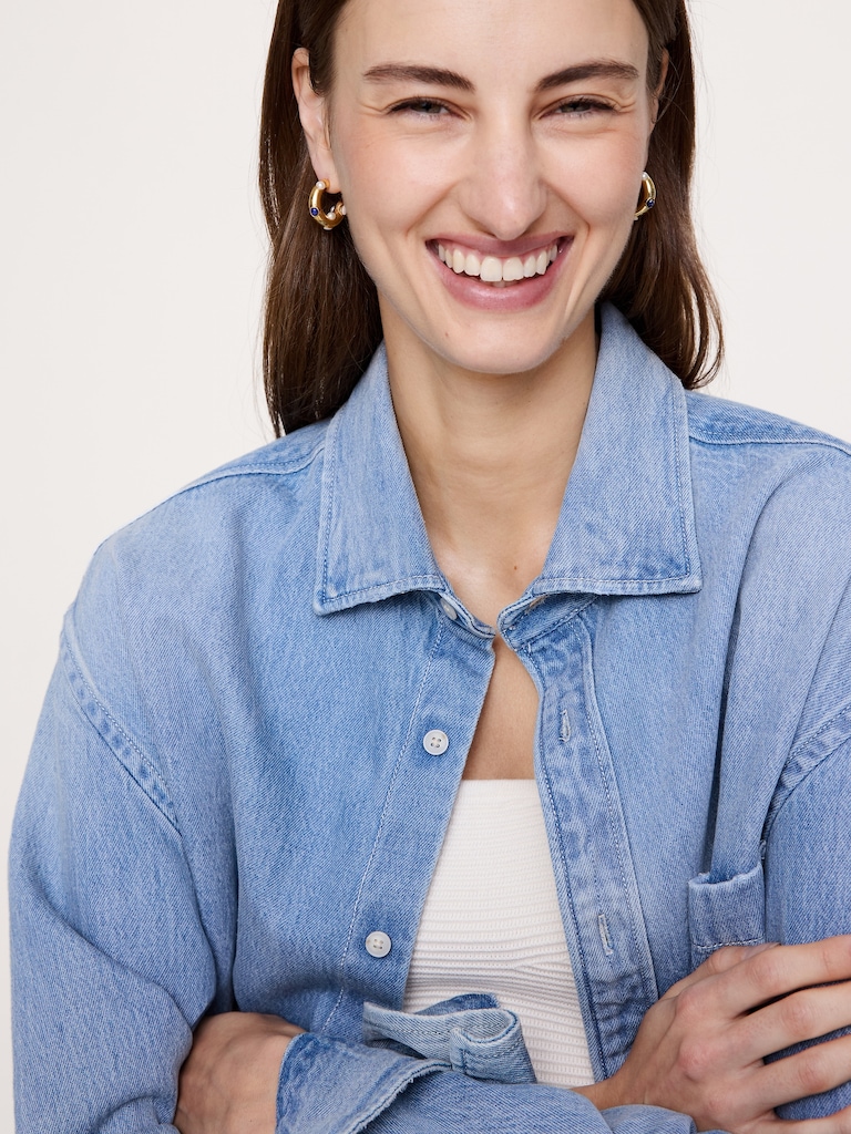 Gem Studded Hoop Earrings