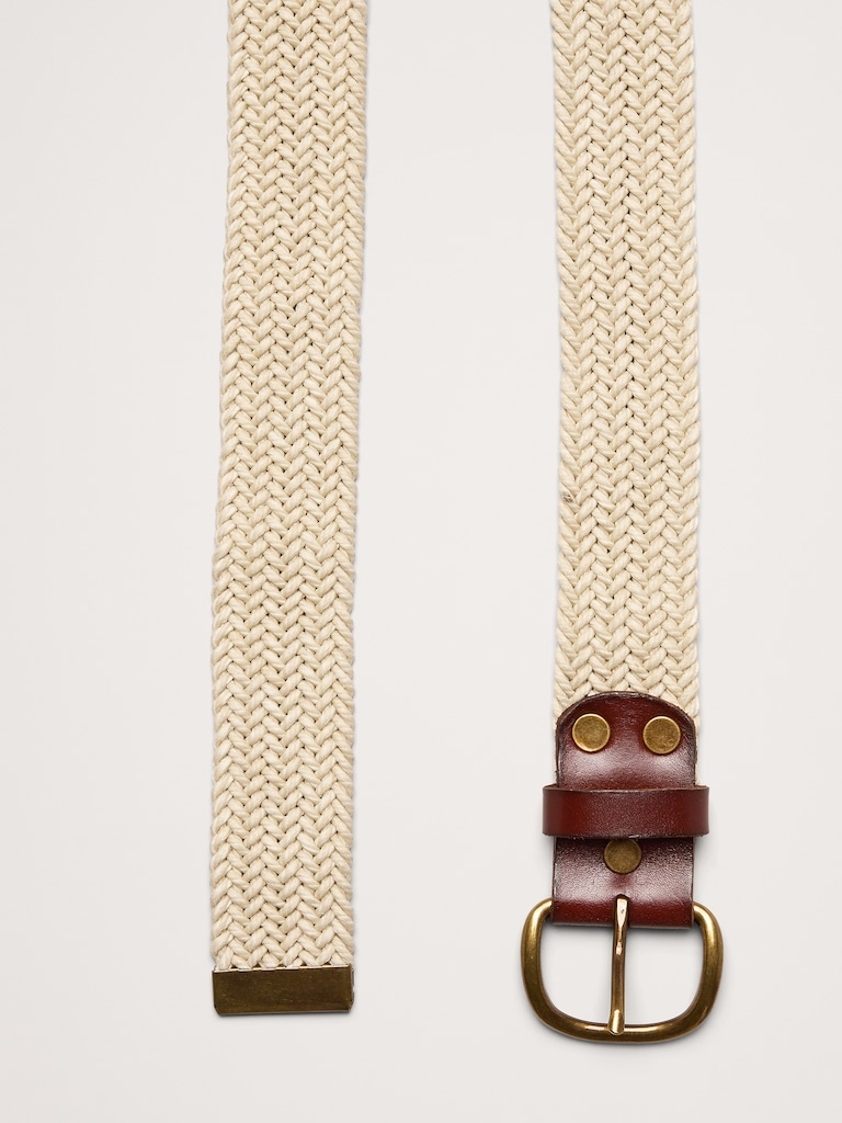 Woven Cotton Slider Belt