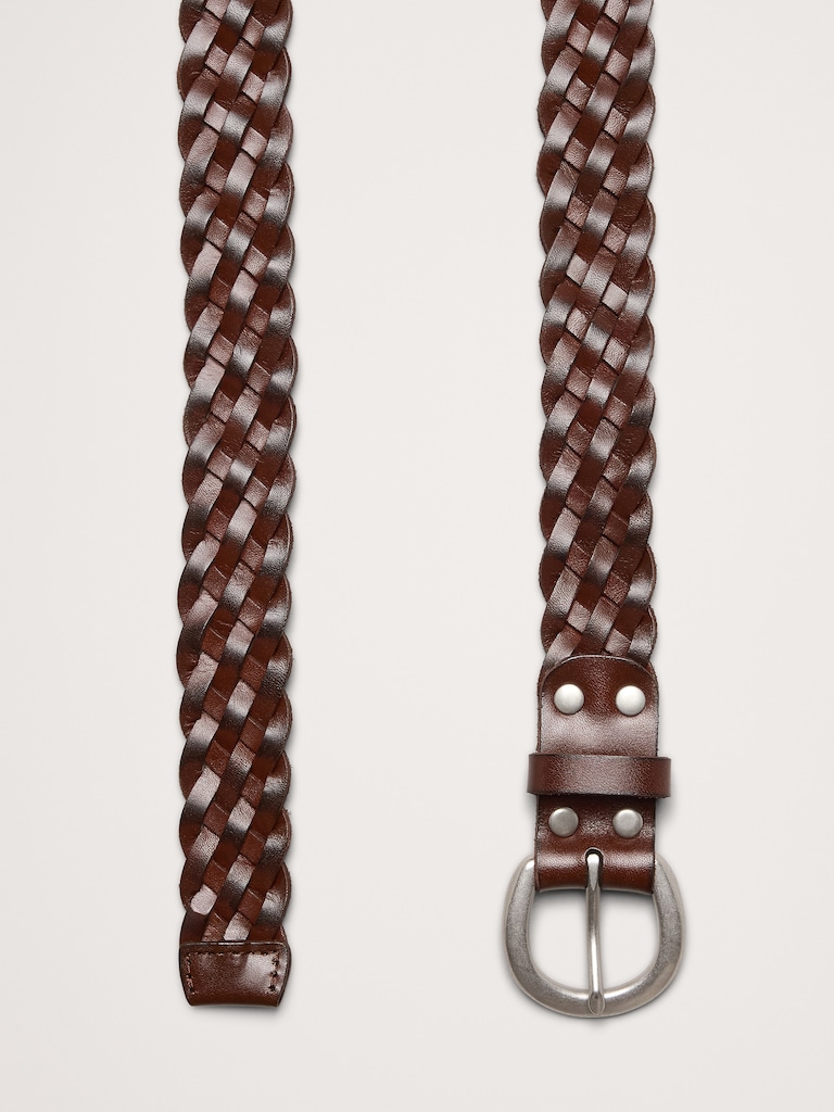 Braided Leather Belt