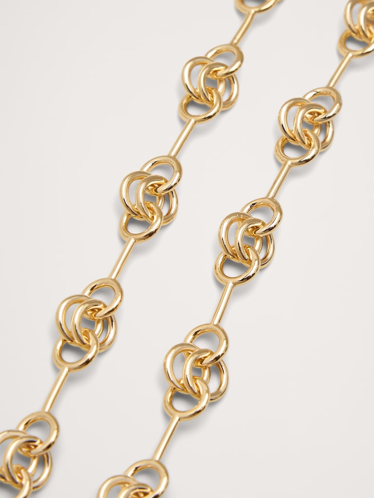 Double Ring Chain Necklace