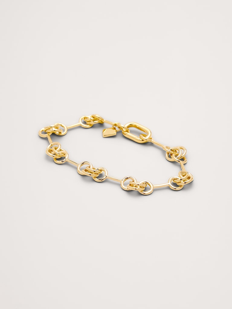 Double Ring Chain Bracelet
