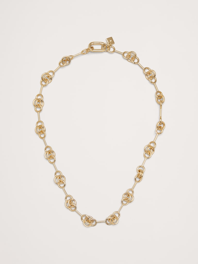 Double Ring Chain Necklace