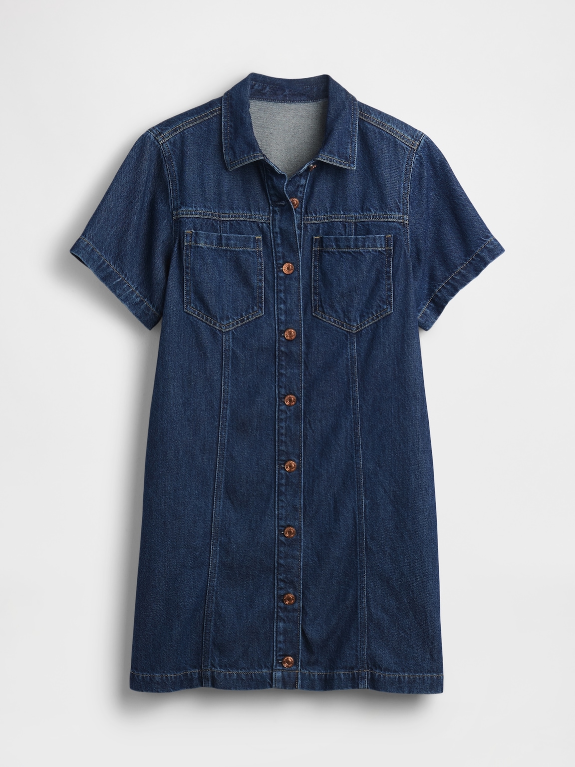 UltraSoft Denim Mini Shirtdress