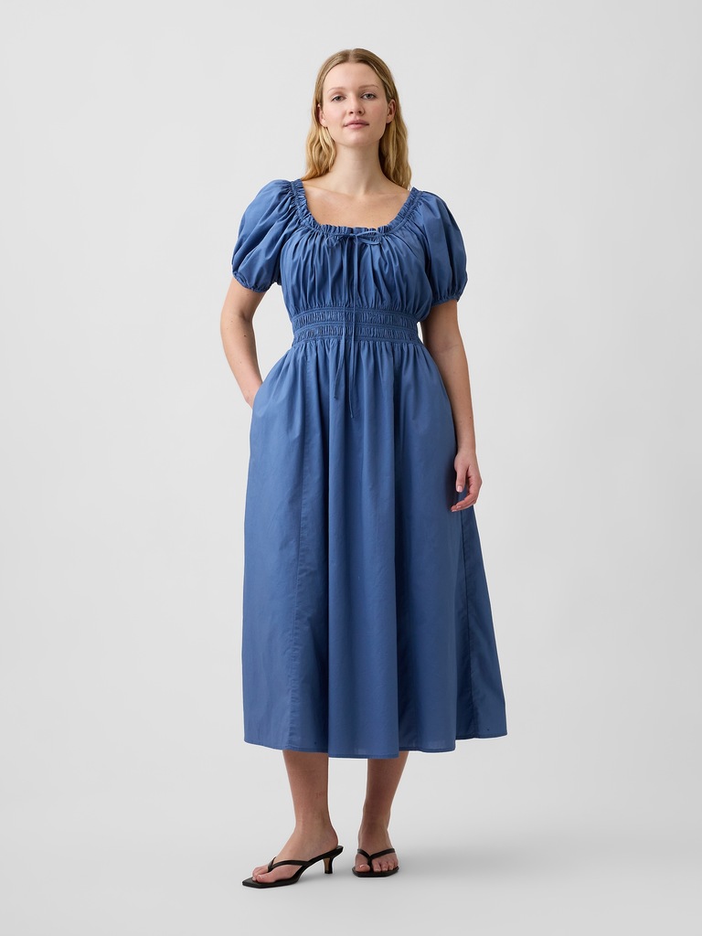 Puff Sleeve Maxi Dress