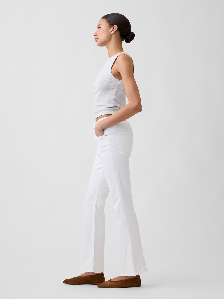 Mid Rise Baby Boot Jeans