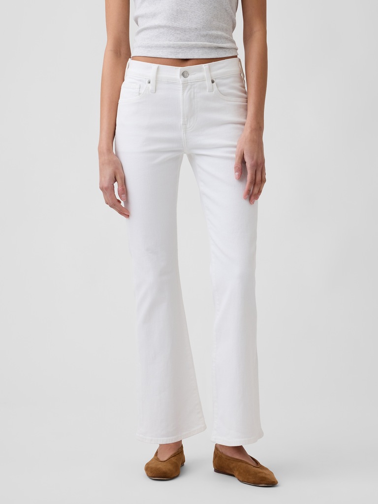 Mid Rise Baby Boot Jeans