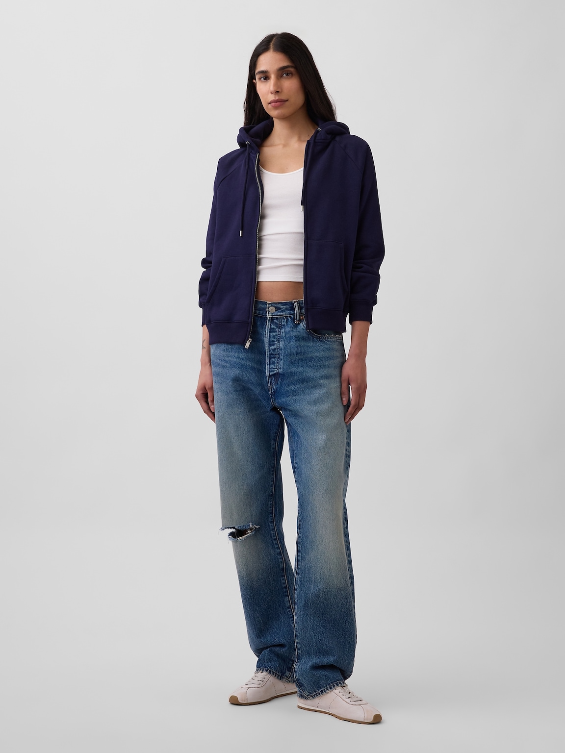 VintageSoft Zip Hoodie