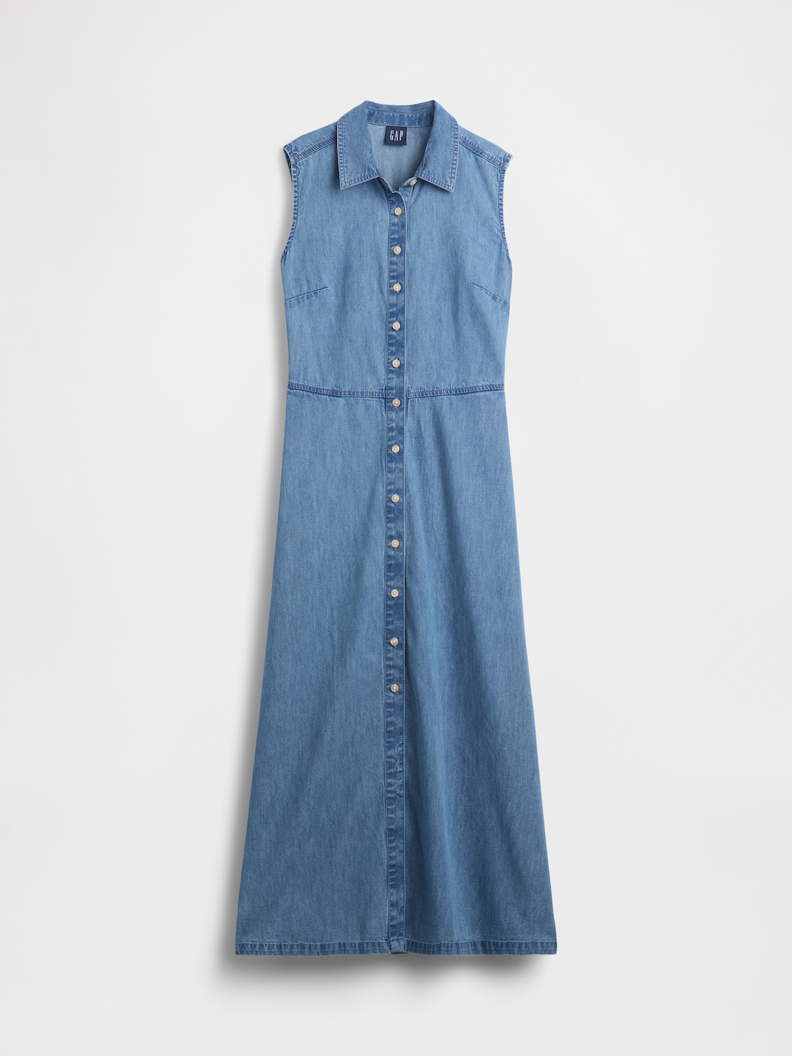 UltraSoft Denim Maxi Shirtdress