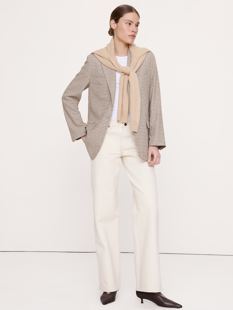 Boyfriend Italian Flannel Blazer