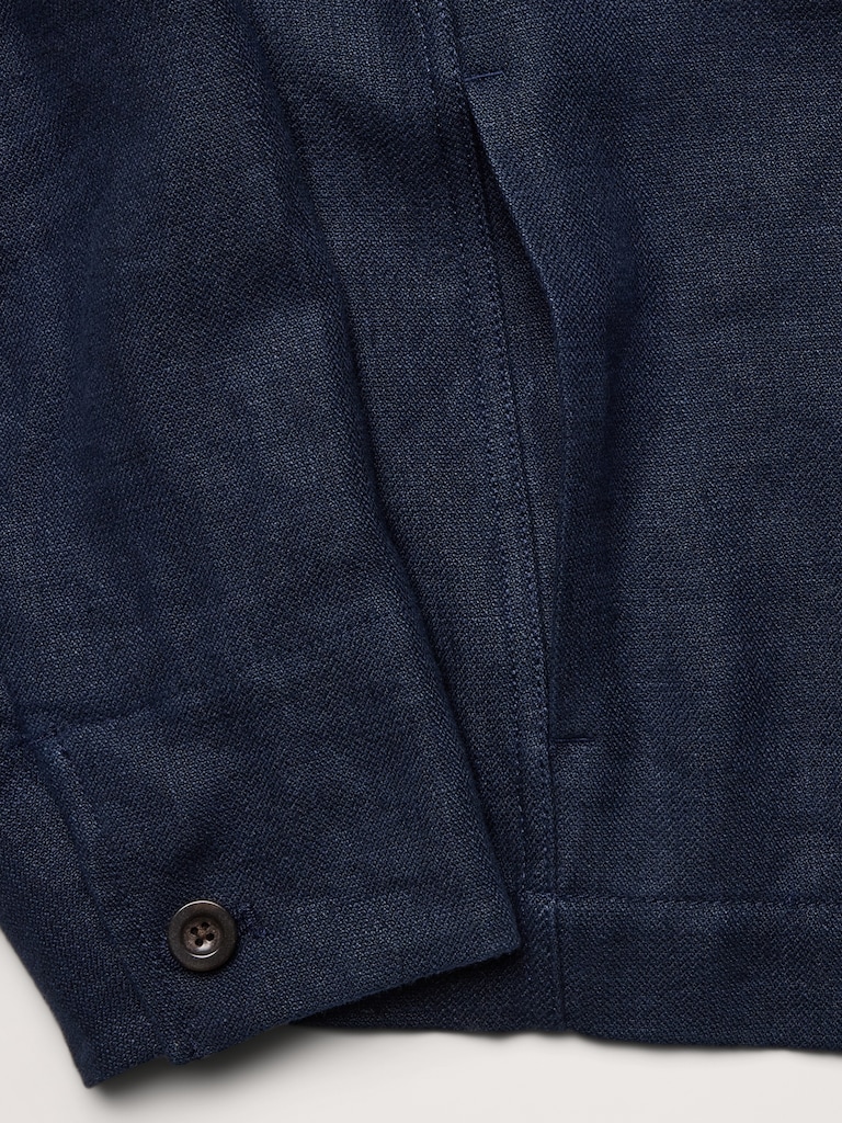 Linen Four-Pocket Shirt Jacket