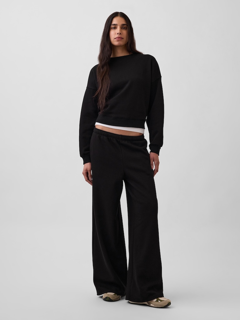 VintageSoft Baggy Wide-Leg Sweatpants