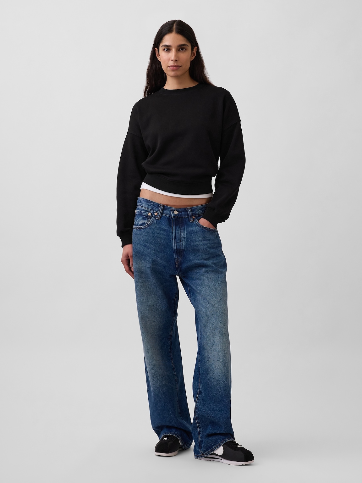 VintageSoft Wedge Crewneck Sweatshirt