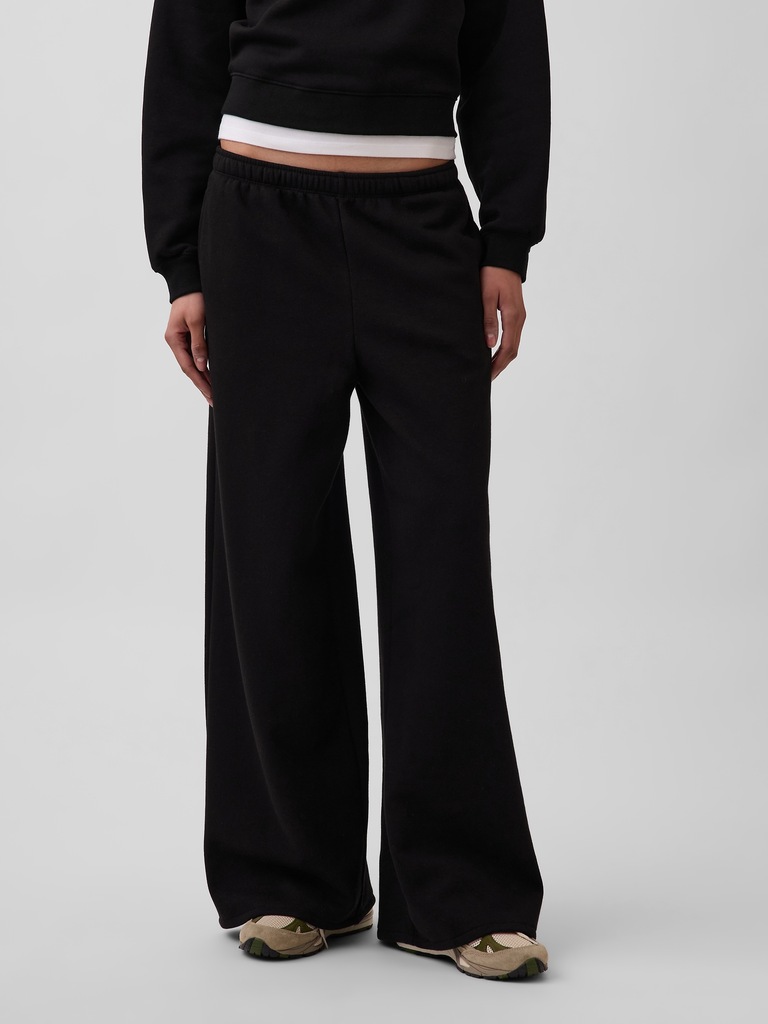VintageSoft Baggy Wide-Leg Sweatpants