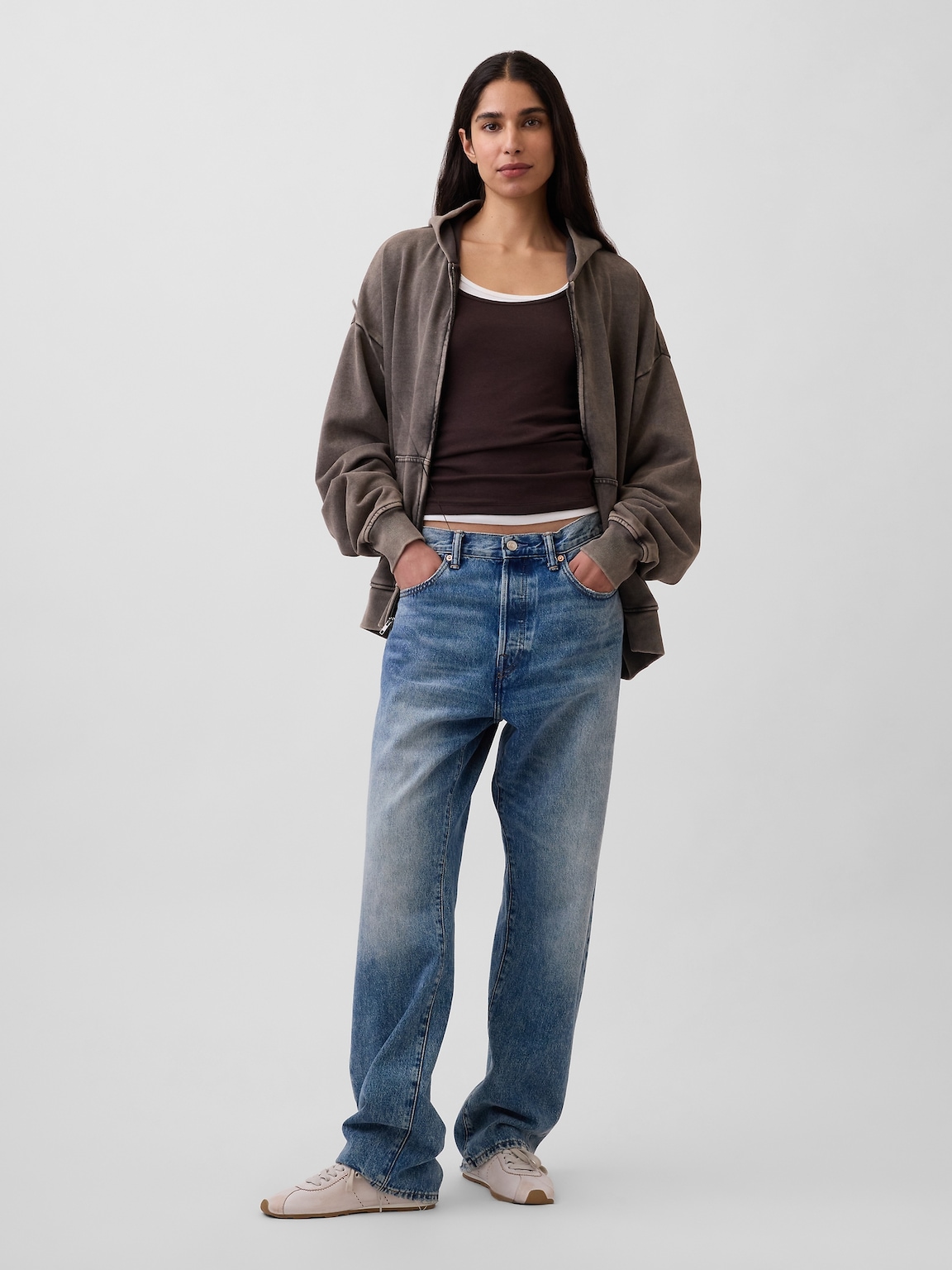 Adult Heavyweight Oversized Zip Hoodie