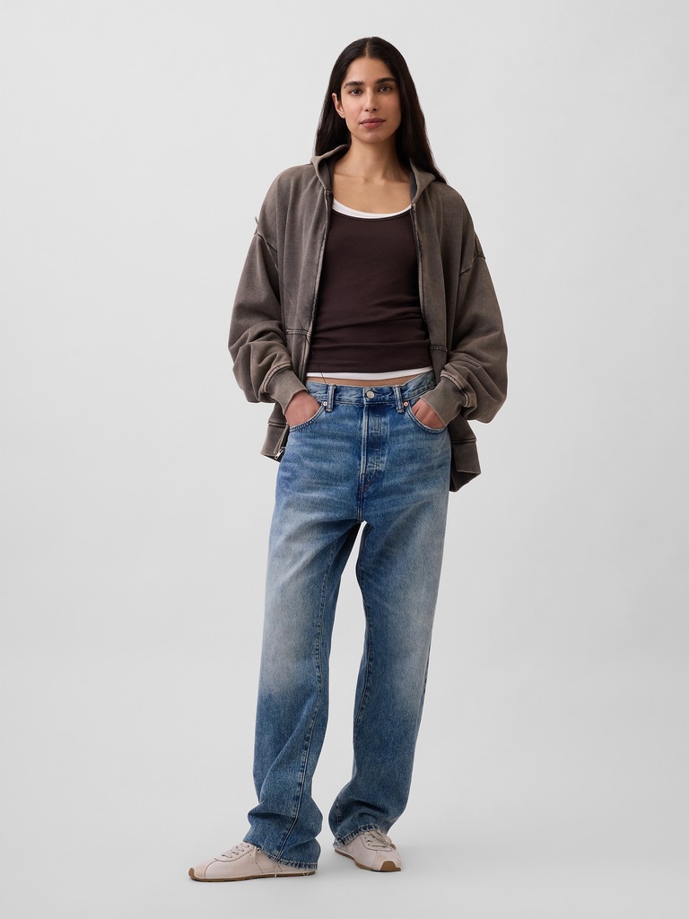 Adult Heavyweight Oversized Zip Hoodie