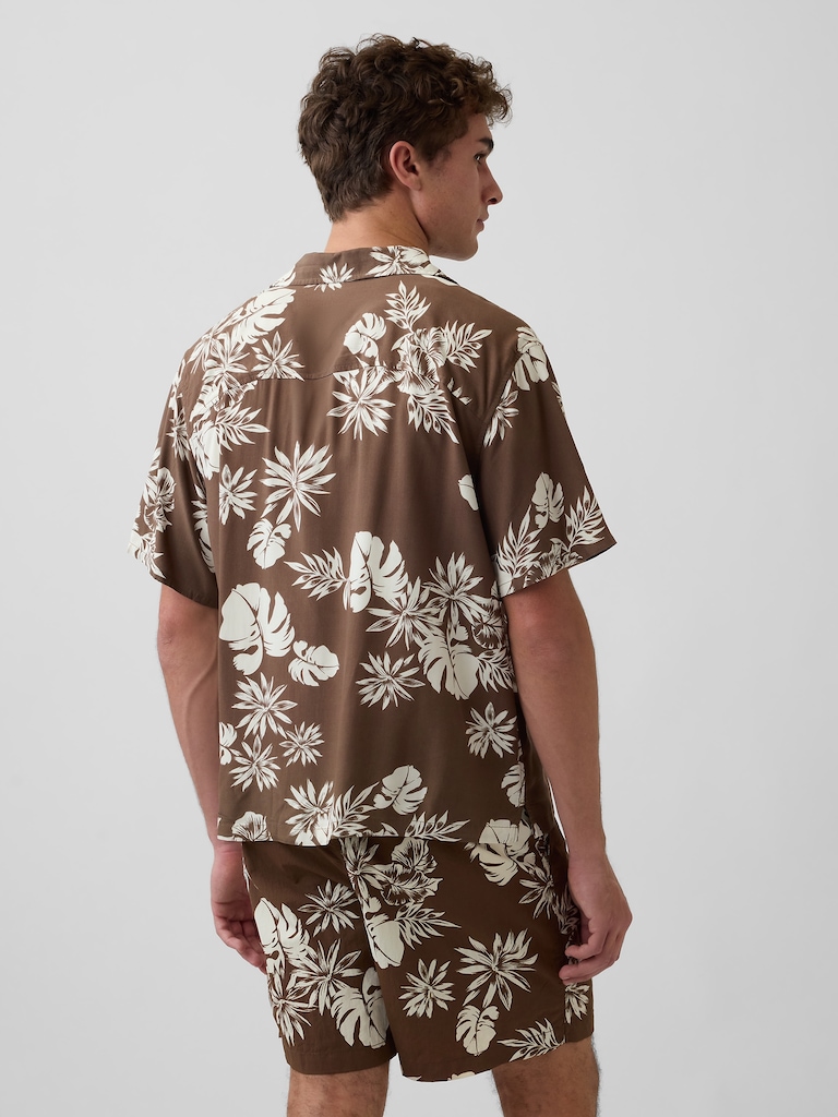 Relaxed Camp Collar Shirt