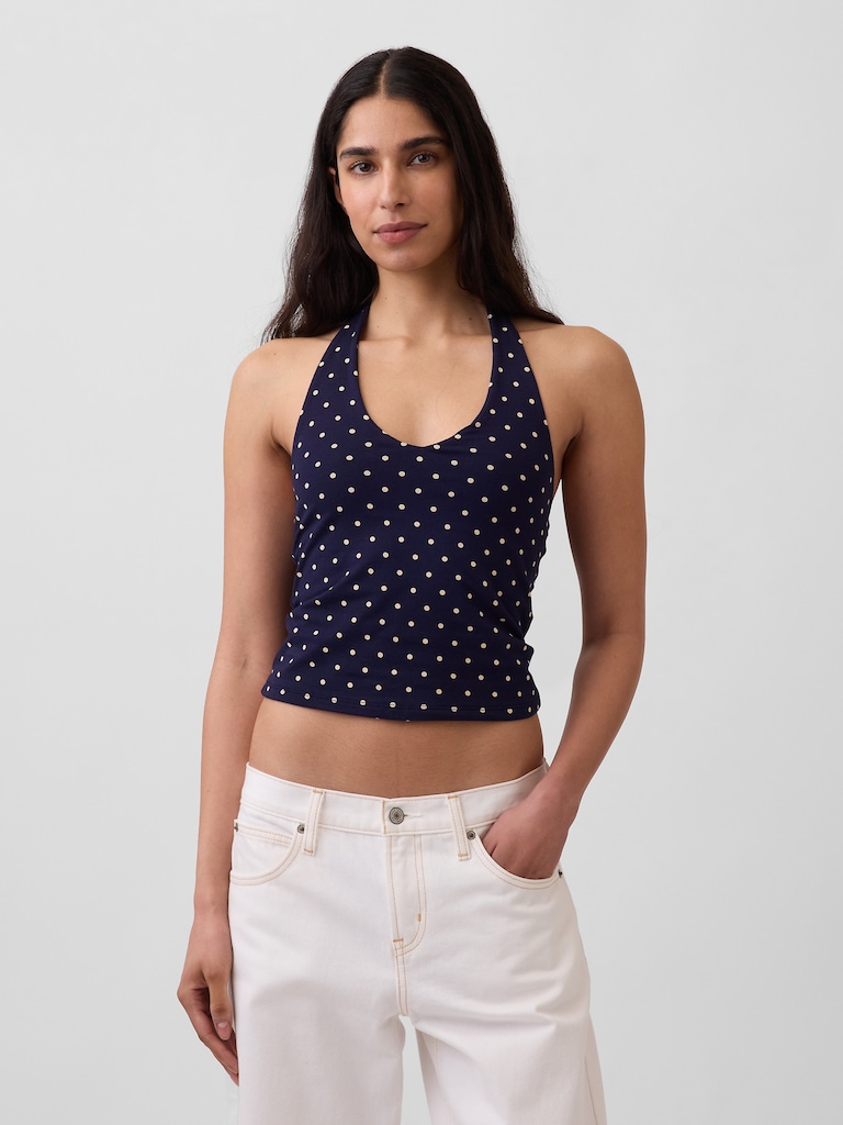 CloseKnit Halter Crop Top