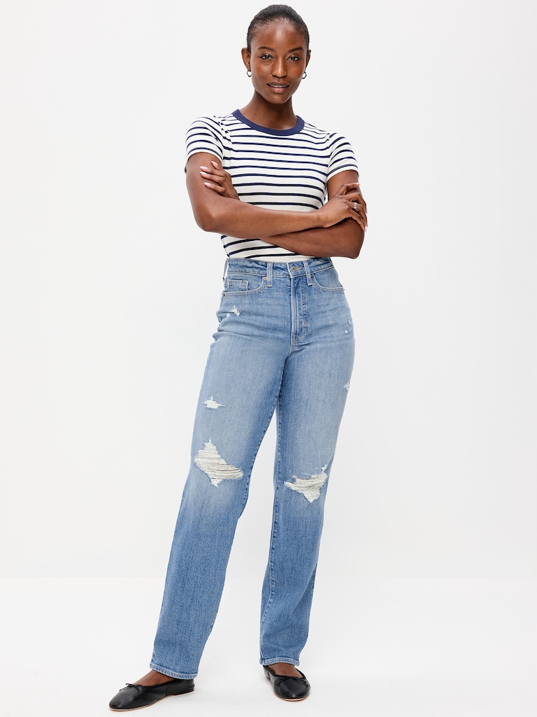Curvy High-Waisted OG Loose Straight-Leg Jeans