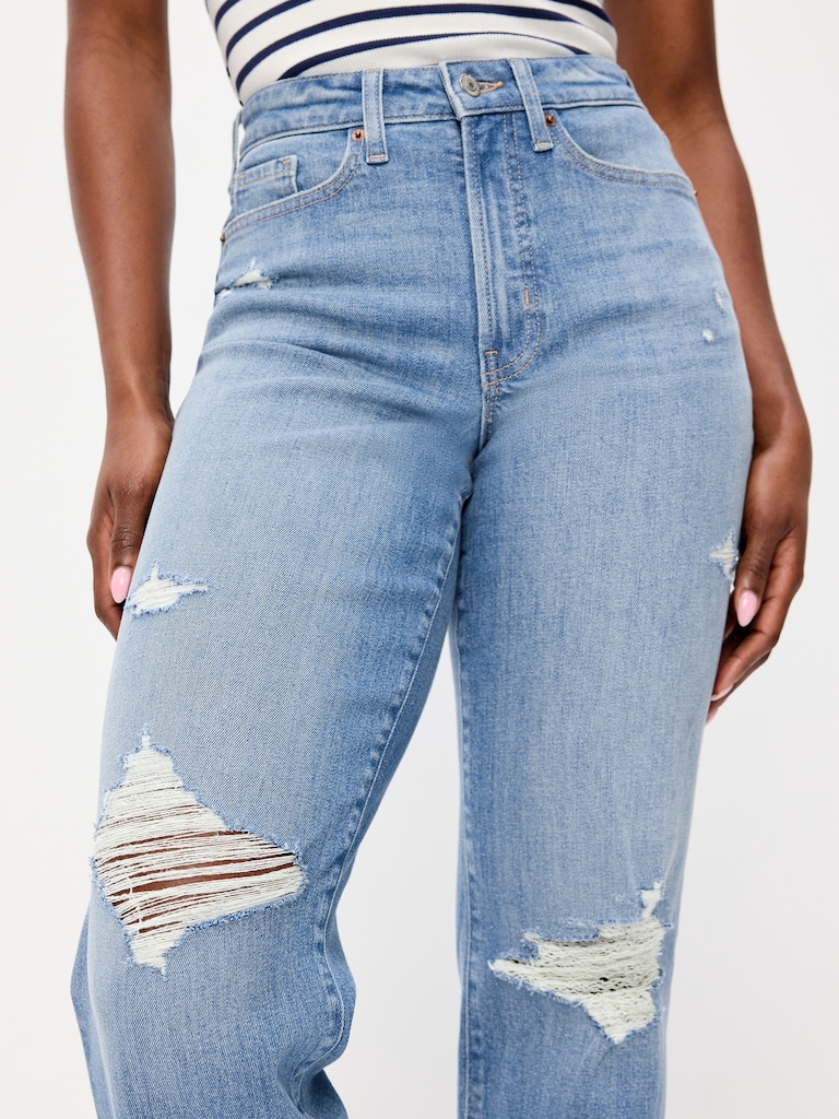 Curvy High-Waisted OG Loose Straight-Leg Jeans