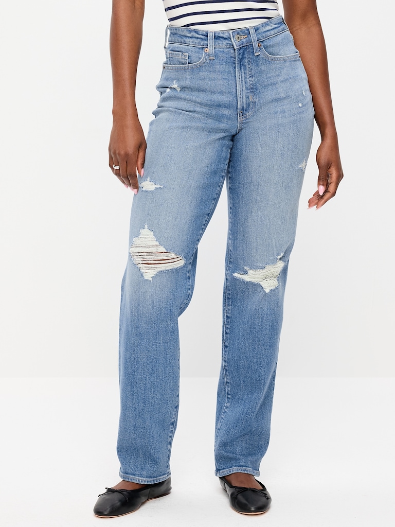 Curvy High-Waisted OG Loose Straight-Leg Jeans