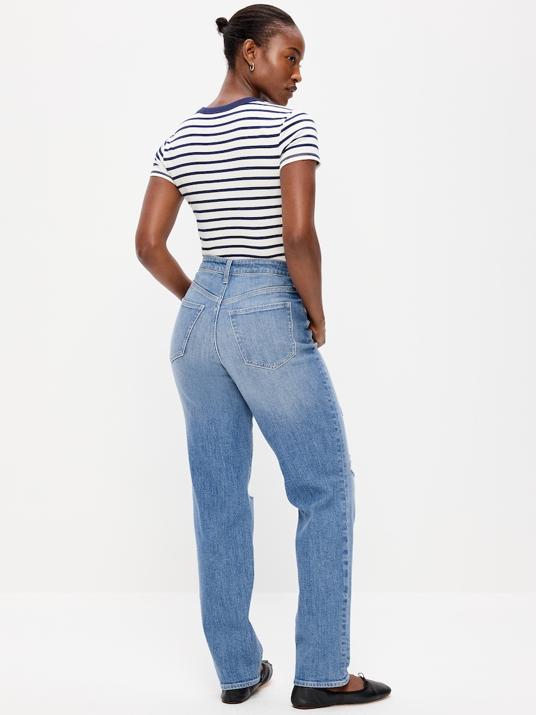 Curvy High-Waisted OG Loose Straight-Leg Jeans
