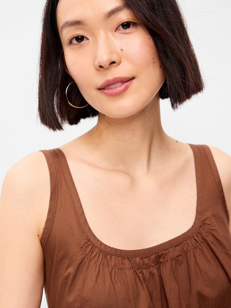 Drop-Waist Swing Mini Dress