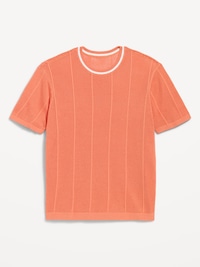 Relaxed Mesh-Knit T-Shirt