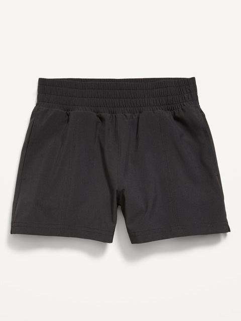High-Waisted StretchTech Performance Shorts for Girls