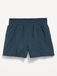 High-Waisted StretchTech Performance Shorts for Girls