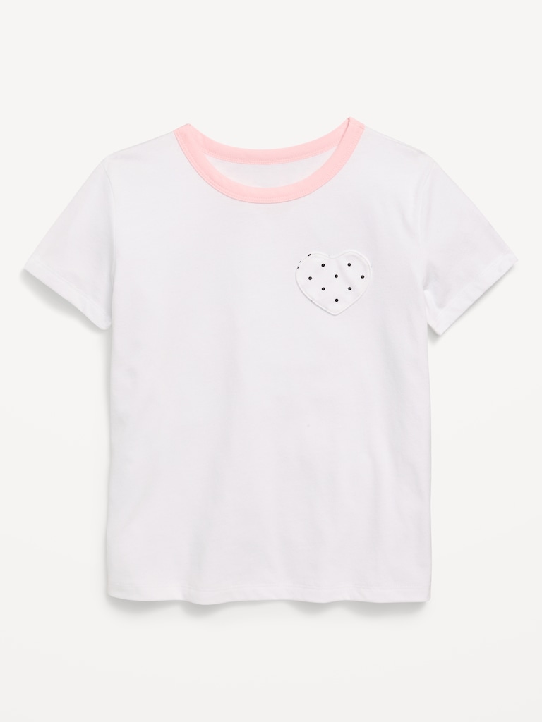 Softest Short-Sleeve Pocket T-Shirt for Girls