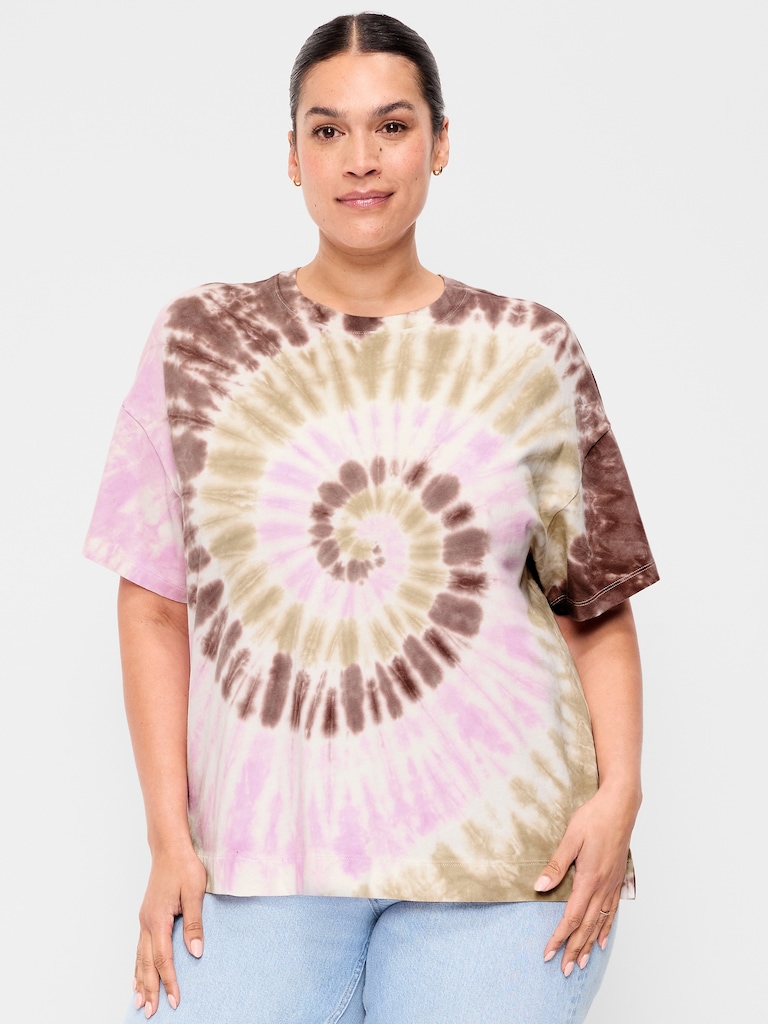 T-shirt ras du cou rétro pour femme