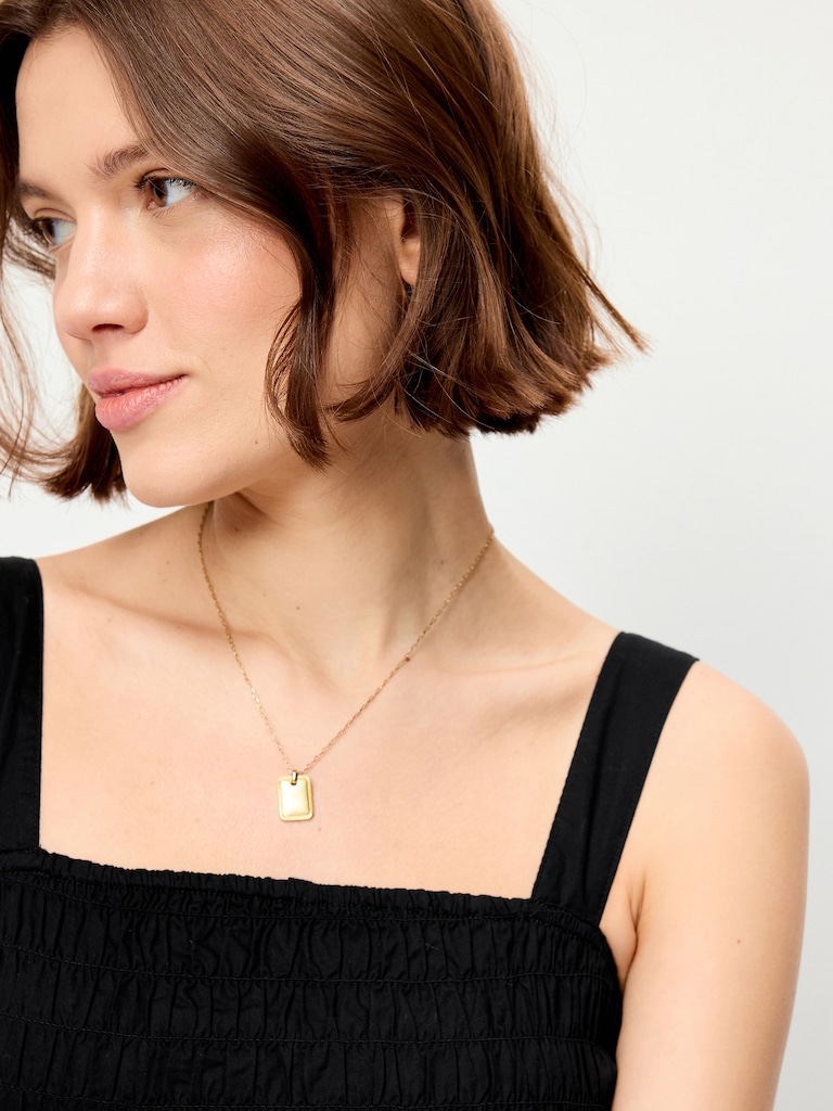 Fit & Flare Smocked-Bodice Midi Dress