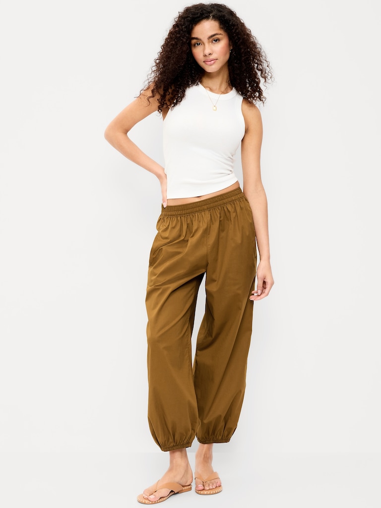 Lightweight Pull-On Parachute Sleep Pants