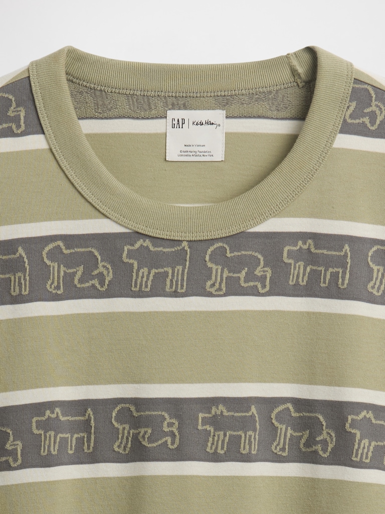 Keith Haring Oversized Stripe T-Shirt