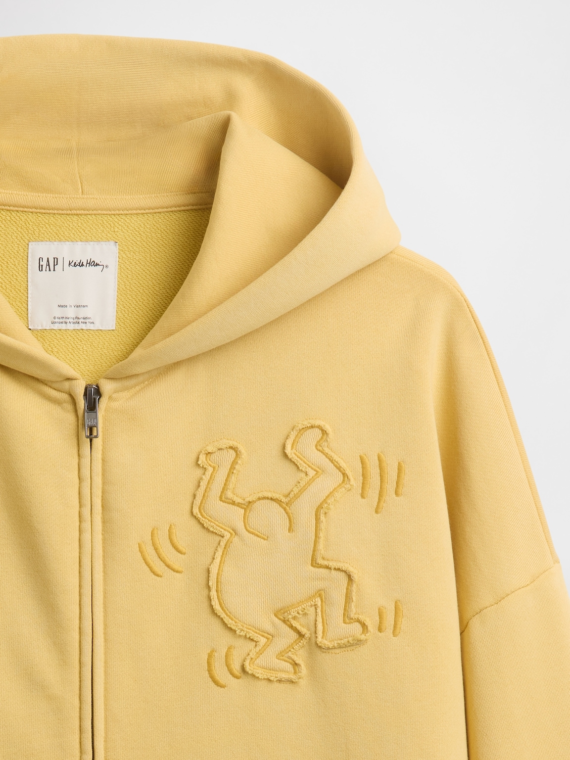 Keith Haring Heavyweight Crop Zip Hoodie
