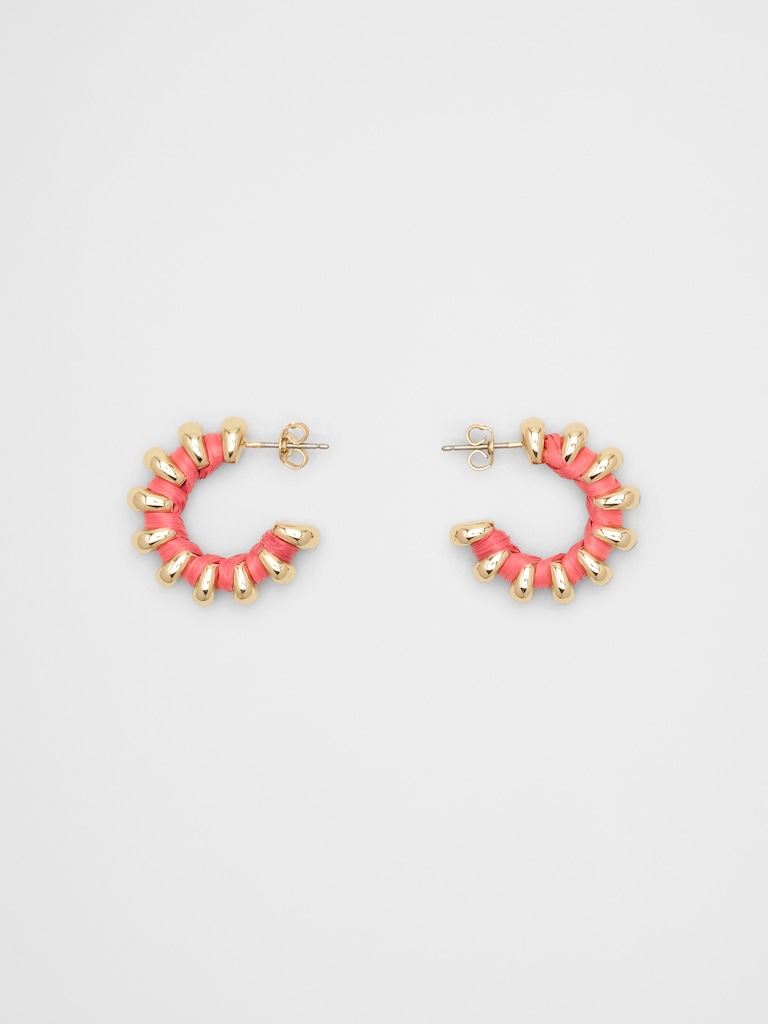 Thread Huggie Earrings