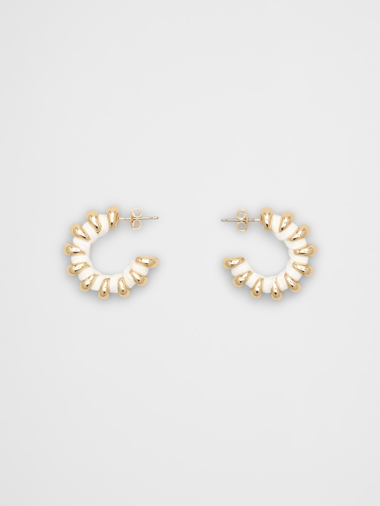 Thread Huggie Earrings