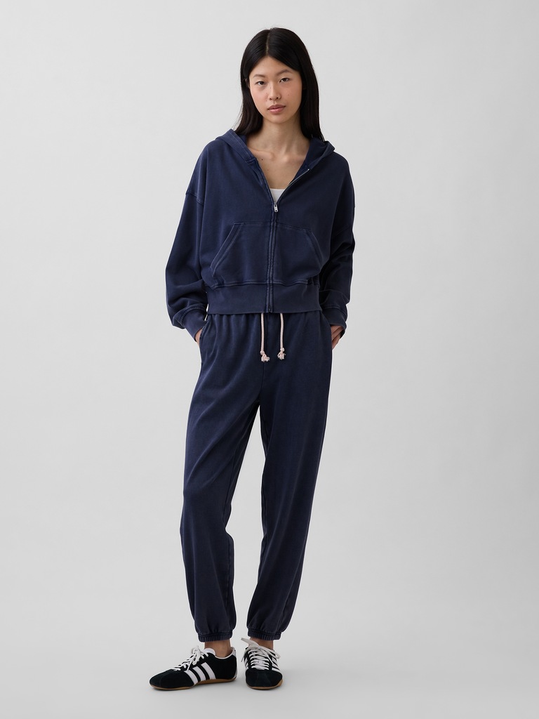 Pantalon de jogging décontracté en jersey bouclette VintageDoux