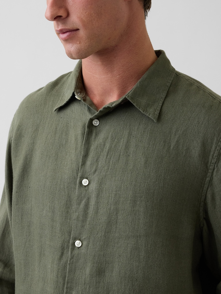 100% Linen Relaxed Shirt