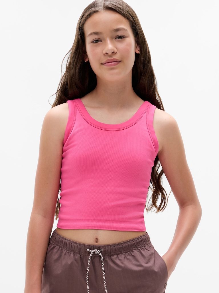 Athleta Girl Rise Above Rib Scoop Tank
