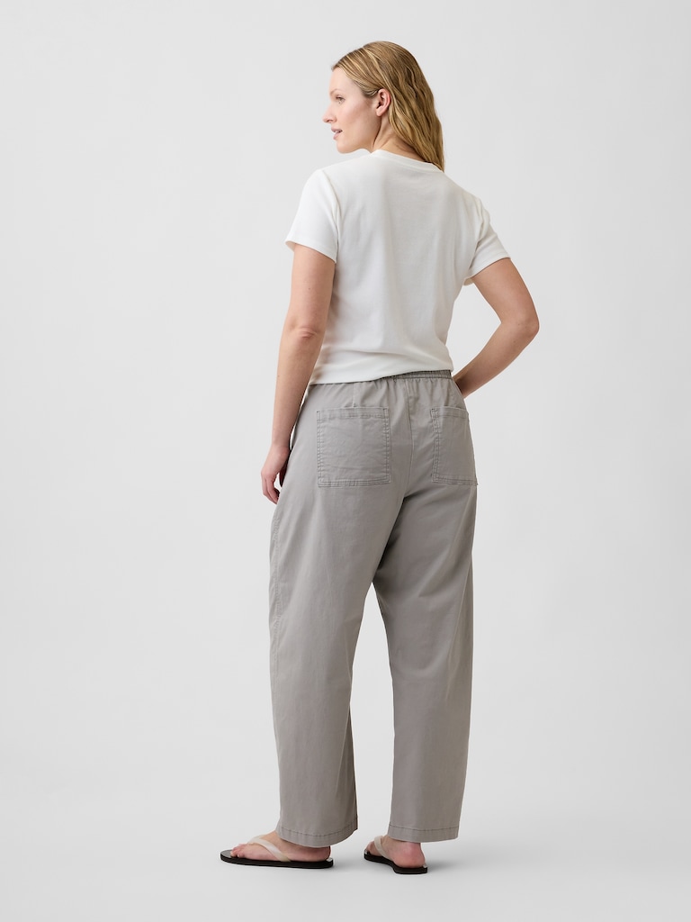 High Rise Easy Barrel Khakis