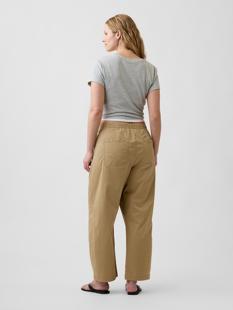 High Rise Easy Barrel Khakis