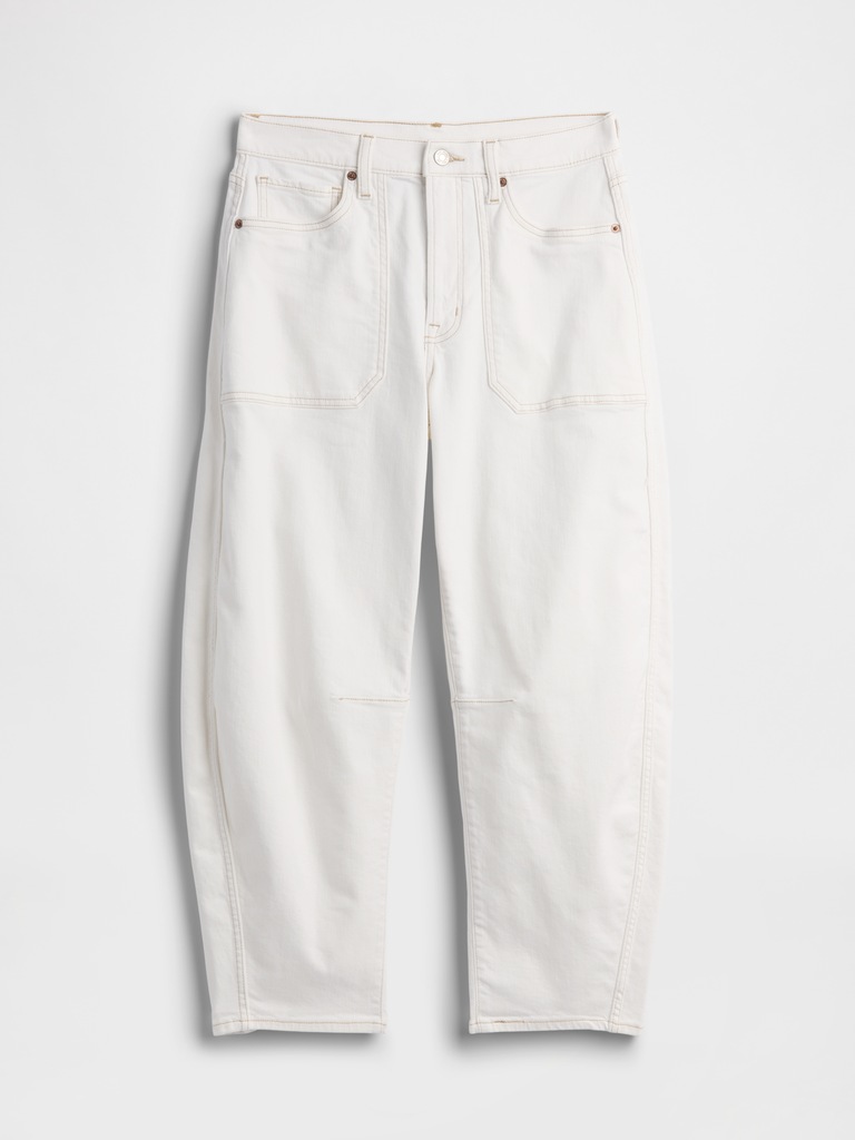 High Rise Barrel Jeans