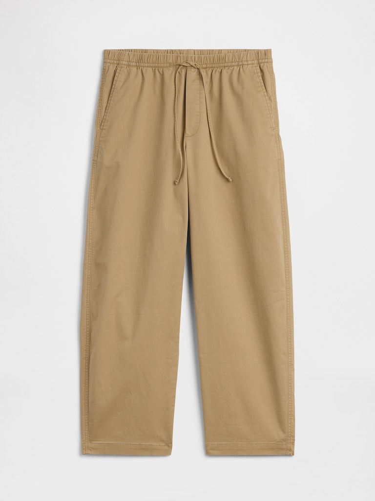 High Rise Easy Barrel Khakis