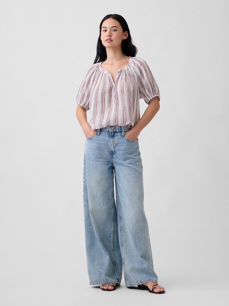 Oversized Puff Sleeve Top