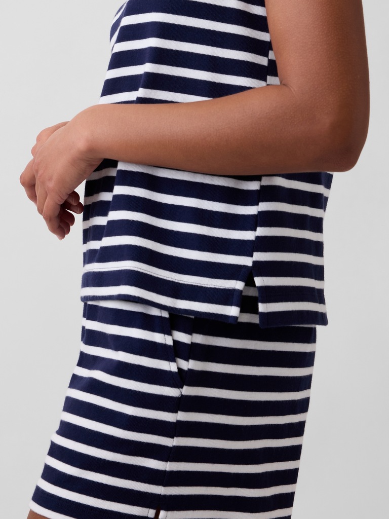 Stripe Boatneck Top