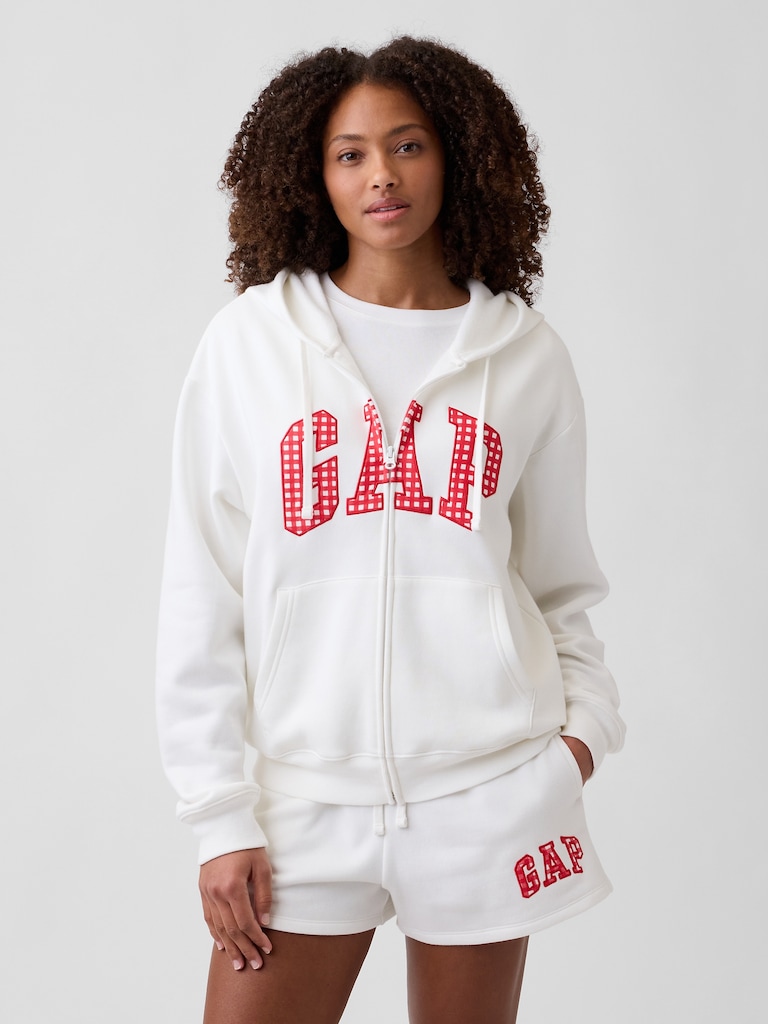 Relaxed Gap Logo Zip Hoodie