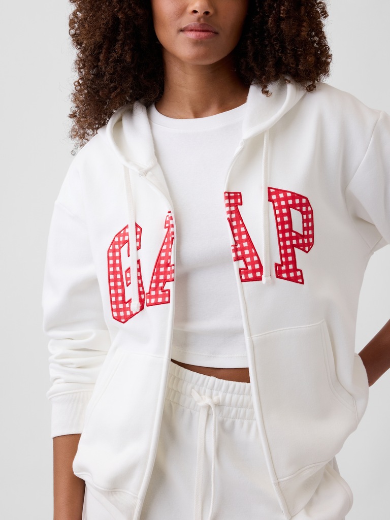 Relaxed Gap Logo Zip Hoodie