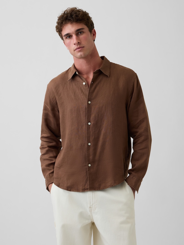 100% Linen Relaxed Shirt