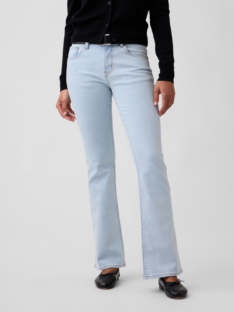 Mid Rise Boot Jeans